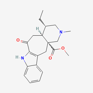 molecular formula C21H26N2O3 B1217013 Ervatamine CAS No. 33257-13-5