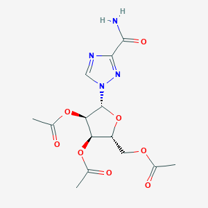 molecular formula C14H18N4O8 B121702 Ribavirin 2',3',5'-triacetate CAS No. 40372-03-0