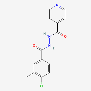 B1217024 4-Pyridinecarboxylic acid, 2-(4-chloro-3-methylbenzoyl)hydrazide CAS No. 21150-05-0