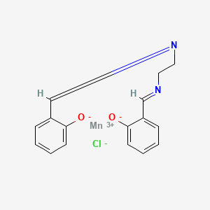 molecular formula C16H14ClMnN2O2 B1217026 N,N'-Bis(salicylideneamino)ethane-manganese(II) CAS No. 53177-12-1