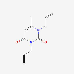 molecular formula C11H14N2O2 B1217027 N(1),N(3)-Diallyl-6-methyluracil CAS No. 62899-01-8