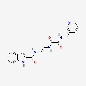 molecular formula C19H19N5O3 B12170284 N-{2-[(1H-indol-2-ylcarbonyl)amino]ethyl}-N'-(pyridin-3-ylmethyl)ethanediamide 