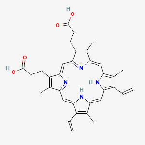 molecular formula C34H34N4O4 B1217034 原卟啉IX CAS No. 553-12-8