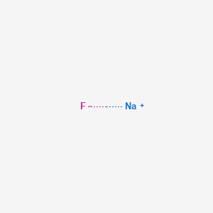 molecular formula NaF<br>FNa B1217037 Sodium fluoride CAS No. 7681-49-4