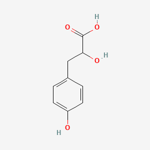 molecular formula C9H10O4 B1217039 (+-)-3-(4-Hydroxyphenyl)lactic acid CAS No. 306-23-0