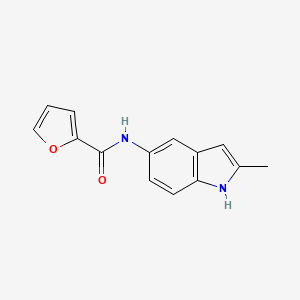 molecular formula C14H12N2O2 B12170398 N-(2-methyl-1H-indol-5-yl)furan-2-carboxamide 