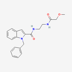 molecular formula C21H23N3O3 B12170497 1-benzyl-N-{2-[(methoxyacetyl)amino]ethyl}-1H-indole-2-carboxamide 