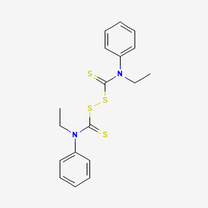 [Ethyl({[ethyl(phenyl)carbamothioyl]disulfanyl}carbothioyl)amino]benzene