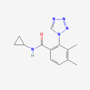 molecular formula C13H15N5O B12170589 N~1~-cyclopropyl-3,4-dimethyl-2-(1H-1,2,3,4-tetraazol-1-yl)benzamide 