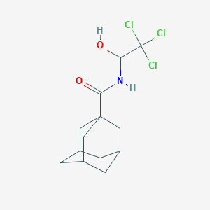 molecular formula C13H18Cl3NO2 B12170623 N-(2,2,2-trichloro-1-hydroxyethyl)adamantane-1-carboxamide 