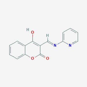 molecular formula C15H10N2O3 B12170633 (3Z)-3-[(pyridin-2-ylamino)methylidene]-2H-chromene-2,4(3H)-dione 