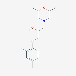 molecular formula C17H27NO3 B12170642 1-(2,6-Dimethylmorpholin-4-yl)-3-(2,4-dimethylphenoxy)propan-2-ol 
