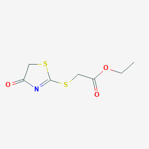 molecular formula C7H9NO3S2 B12170645 Ethyl [(4-oxo-4,5-dihydro-1,3-thiazol-2-yl)thio]acetate 