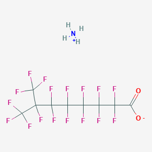 molecular formula C9H4F17NO2 B1217087 Ammonium tetradecafluoro-7-(trifluoromethyl)octanoate CAS No. 3658-62-6