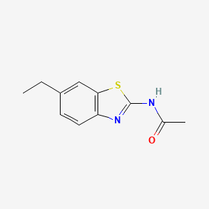 molecular formula C11H12N2OS B12170877 Acetamide, N-(6-ethyl-2-benzothiazolyl)-(9CI) 