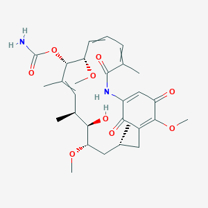 carbamic acid [(3R,5S,6R,7S,10S,11S)-6-hydroxy-5,11,21-trimethoxy-3,7,9,15-tetramethyl-16,20,22-trioxo-17-azabicyclo[16.3.1]docosa-1(21),8,12,14,18-pentaen-10-yl] ester