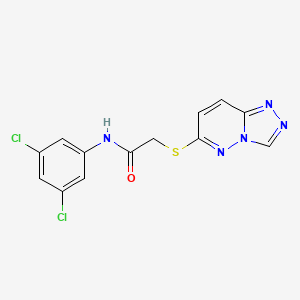 molecular formula C13H9Cl2N5OS B12170978 N-(3,5-dichlorophenyl)-2-([1,2,4]triazolo[4,3-b]pyridazin-6-ylsulfanyl)acetamide 