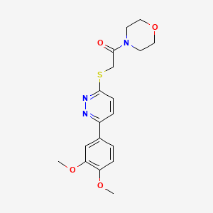 2-[[6-(3,4-Dimethoxyphenyl)-3-pyridazinyl]thio]-1-(4-morpholinyl)ethanone