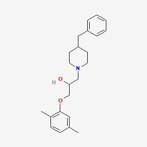 molecular formula C23H31NO2 B12171002 1-(4-Benzylpiperidin-1-yl)-3-(2,5-dimethylphenoxy)propan-2-ol 
