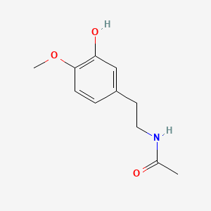 molecular formula C11H15NO3 B1217102 N-[2-(3-Hydroxy-4-methoxyphenyl)ethyl]acetamide CAS No. 19456-85-0