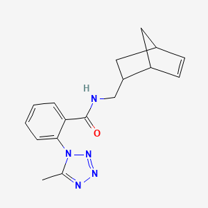 molecular formula C17H19N5O B12171020 N-(bicyclo[2.2.1]hept-5-en-2-ylmethyl)-2-(5-methyl-1H-tetrazol-1-yl)benzamide 