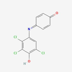 molecular formula C12H6Cl3NO2 B1217107 2,3,6-Trichloroindophenol CAS No. 6038-83-1