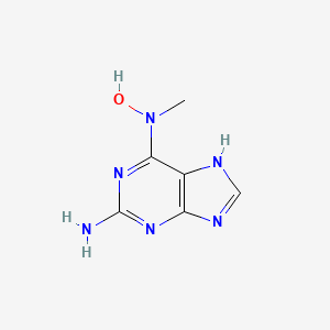 molecular formula C6H8N6O B1217109 2-Amino-N(6)-methyl-N(6)-hydroxyadenine CAS No. 60254-49-1