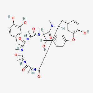 molecular formula C39H46N6O11 B1217116 Bouvardin catechol CAS No. 88426-35-1