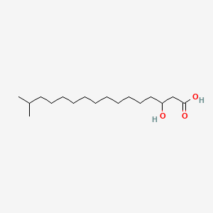 molecular formula C17H34O3 B1217120 3-Hydroxy-15-methylhexadecanoic acid CAS No. 25491-28-5