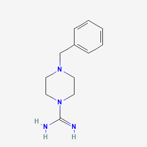 molecular formula C12H18N4 B1217121 4-Benzylpiperazine-1-carboximidamide CAS No. 7773-69-5
