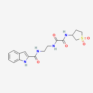 molecular formula C17H20N4O5S B12171220 N-(1,1-dioxidotetrahydrothiophen-3-yl)-N'-{2-[(1H-indol-2-ylcarbonyl)amino]ethyl}ethanediamide 