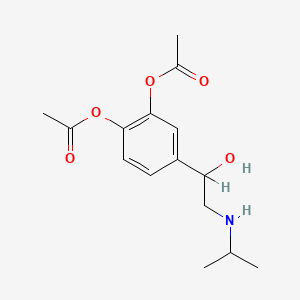 molecular formula C15H21NO5 B1217135 Diacetylisoproterenol CAS No. 35553-62-9