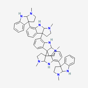 molecular formula C55H62N10 B1217136 Psychotridine CAS No. 52617-25-1