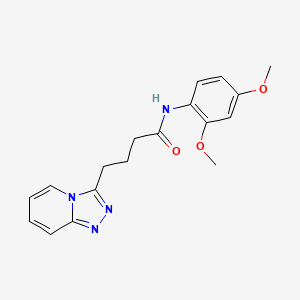 molecular formula C18H20N4O3 B12171360 N-(2,4-dimethoxyphenyl)-4-([1,2,4]triazolo[4,3-a]pyridin-3-yl)butanamide 