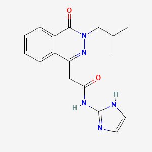 molecular formula C17H19N5O2 B12171376 N-(1H-imidazol-2-yl)-2-[3-(2-methylpropyl)-4-oxo-3,4-dihydrophthalazin-1-yl]acetamide 