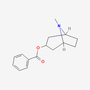 molecular formula C15H19NO2 B1217145 Benzoyltropein CAS No. 16052-34-9