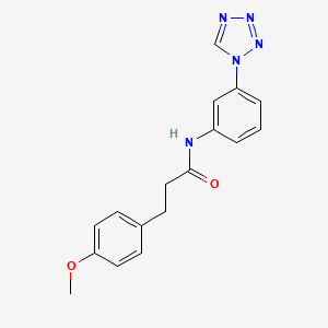 molecular formula C17H17N5O2 B12171503 3-(4-methoxyphenyl)-N-[3-(1H-tetrazol-1-yl)phenyl]propanamide 