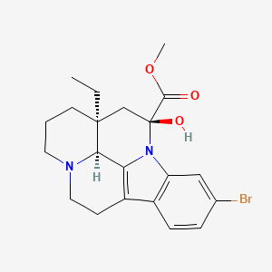 molecular formula C21H25BrN2O3 B1217154 Brovincamine CAS No. 57475-17-9