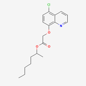 molecular formula C18H22ClNO3 B1217157 Cloquintocet-mexyl CAS No. 99607-70-2