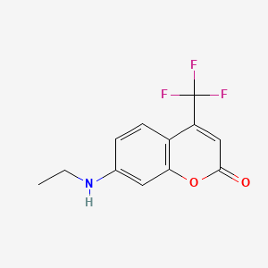 molecular formula C12H10F3NO2 B1217158 Coumarin 500 CAS No. 52840-38-7