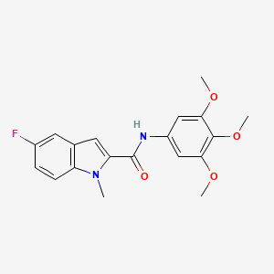 molecular formula C19H19FN2O4 B12171626 5-fluoro-1-methyl-N-(3,4,5-trimethoxyphenyl)-1H-indole-2-carboxamide 