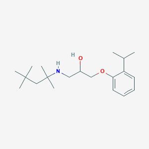 molecular formula C20H35NO2 B12171637 2-Propanol, 1-[2-(1-methylethyl)phenoxy]-3-[(1,1,3,3-tetramethylbutyl)amino]- CAS No. 610756-25-7
