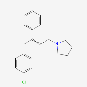 molecular formula C20H22ClN B1217169 Pyrrobutamine CAS No. 91-82-7