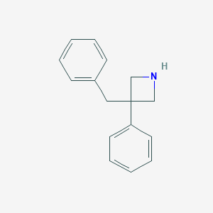 molecular formula C16H17N B121717 3-Benzyl-3-phenylazetidine CAS No. 7215-25-0