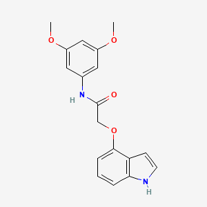 molecular formula C18H18N2O4 B12171757 N-(3,5-dimethoxyphenyl)-2-(1H-indol-4-yloxy)acetamide 