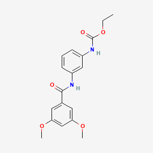 Ethyl {3-[(3,5-dimethoxybenzoyl)amino]phenyl}carbamate