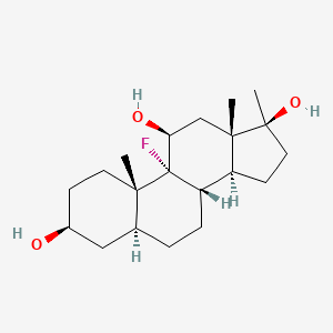 (3beta,5alpha,11beta,17beta)-9-Fluoro-17-methylandrostane-3,11,17-triol