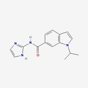 molecular formula C15H16N4O B12171900 N-(1H-imidazol-2-yl)-1-(propan-2-yl)-1H-indole-6-carboxamide 