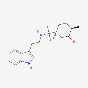 molecular formula C20H28N2O B1217191 Fruticosonine CAS No. 73326-88-2