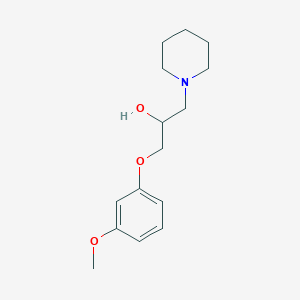 molecular formula C15H23NO3 B12172020 1-(3-Methoxyphenoxy)-3-(piperidin-1-yl)propan-2-ol 